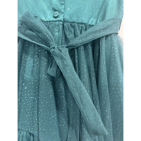 Jona Michelle Big Girl's Sparkling Soutache Sequin Fanciful Dress-Size-6 - Picture 6 of 6